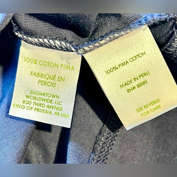 LILLY PULITZER Palmetto Pima Cotton V Neck T Shirt Dress in True Navy NWT Sz XS - Picture 13 of 14